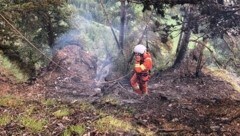 Waldbrand in Serfaus (Bild: FF Serfaus)