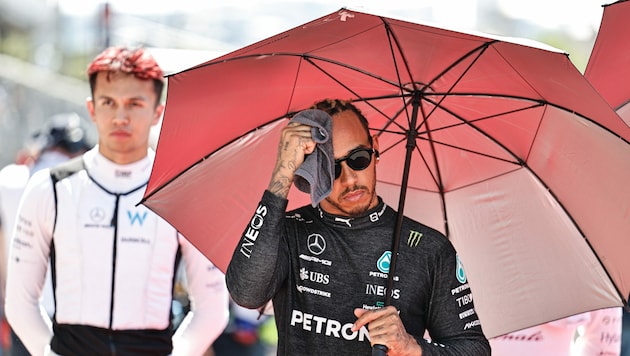 Auch Lewis Hamilton focht in Baku bereits die eine oder andere Hitzeschlacht. (Bild: EPA)