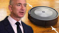 Firmengründer Jeff Bezos übergab die Amazon-Geschäftsführung vergangenes Jahr an Andy Jassy. Er ist bei Amazon nun Vorsitzender des Verwaltungsrates. (Bild: iRobot, AFP, Krone KREATIV)