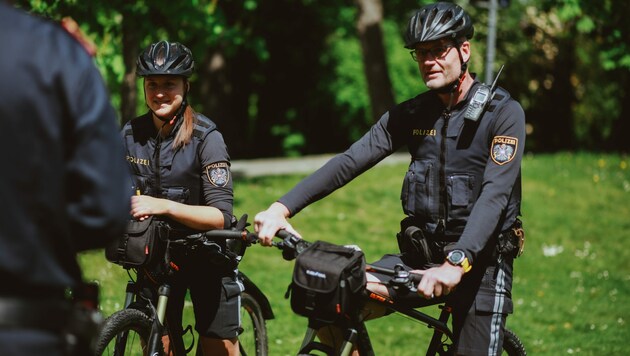 Die Fahrradpolizei in Graz hat jede Menge zu tun. (Bild: LPD/Michael Martinelli)