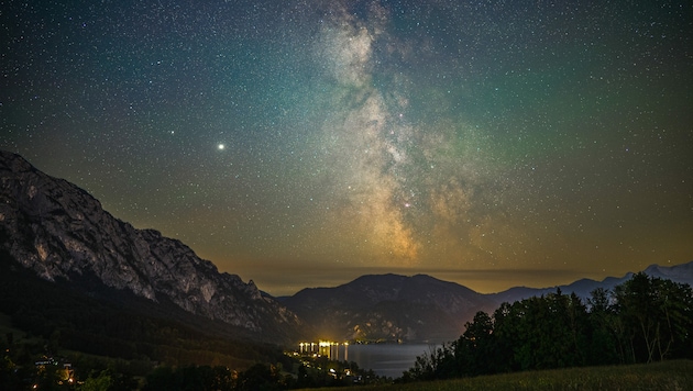 Im Sternenpark Attersee-Traunsee sind Sternschnuppen gut zu sehen. (Bild: Peter Oberransmayr)