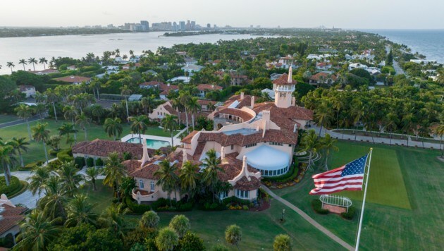 Das Anwesen Mar-a-Lago am Palm Beach in Südflorida (Bild: AP)