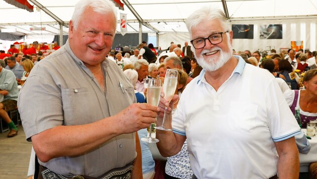 Martin Lechner(links) feierte seinen 70. Geburtstag. (Bild: Gerhard Schiel)