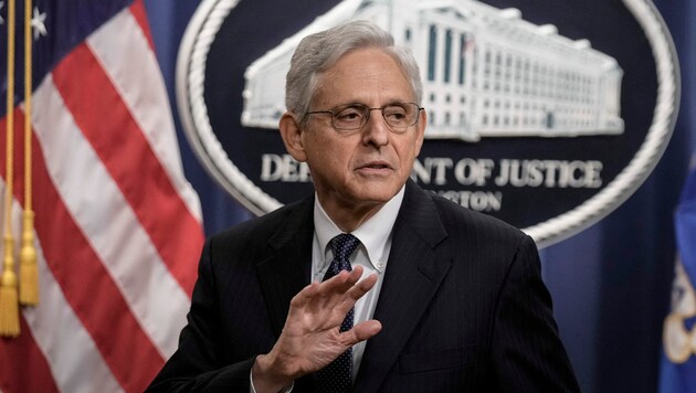 US-Justizminister Merrick Garland (Bild: APA/Getty Images via AFP/GETTY IMAGES/Drew Angerer)