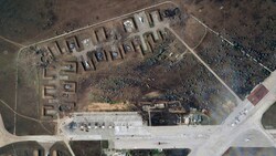 Militärbasis Saki auf der Krim (Bild: AP)