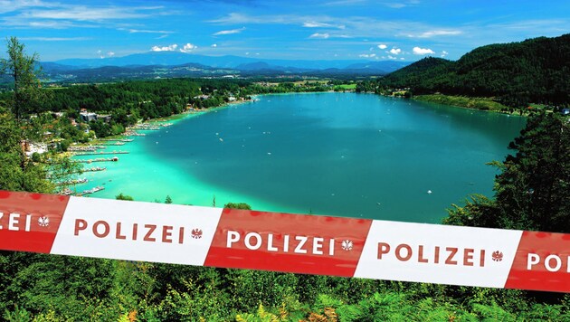 Die Idylle am Klopeiner See wurde am Donnerstag getrübt. (Bild: Zupanc/ Huber)