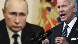 Die Präsidenten Wladimir Putin (Russland) und Joe Biden (USA) (Bild: AFP)