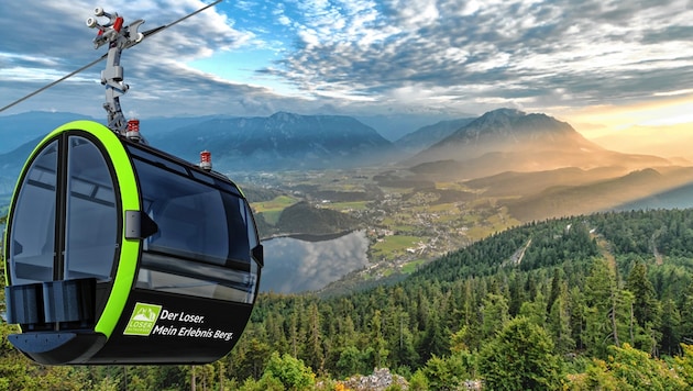 Um den malerischen Loser und eine darauf führende Gondel ist in Aussee ein veritabler Streit entbrannt. (Bild: Loser Bergbahnen)