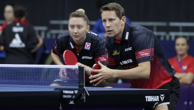 Robert Gardos und Sofia Polcanova verpassen den Mixed-Bewerb bei den Olympischen Spielen. (Bild: ETTU/ Rémy Gros)