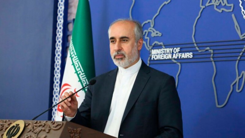 Nasser Kanaani, Sprecher des iranischen Außenministeriums (Bild: Iranian Foreign Ministry via AP)