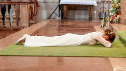 Die 31-jährige Bernadette Lang ließ sich zu Mariä Himmelfahrt im Salzburger Dom weihen (Bild: Markus Tschepp)