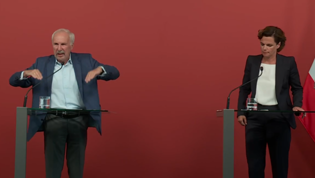 Mit gezielten Maßnahmen sollen die Preise runter, fordern Nowotny und Rendi-Wagner. (Bild: Screenshot/APA Livestream)