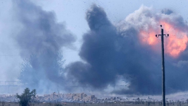Auf der von Russland annektierten Krim gab es am Dienstag erneut Explosionen (Bild: (c) www.VIENNAREPORT.at)