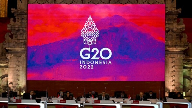 Der G20-Gipfel findet von 15. bis 16. November auf Bali statt (Bild vom dortigen Finanzministertreffen im Juli) (Bild: APA/AFP/POOL/SONNY TUMBELAKA)