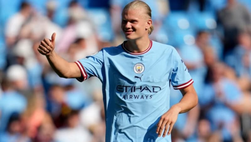 Erling Haaland (Bild: AP)