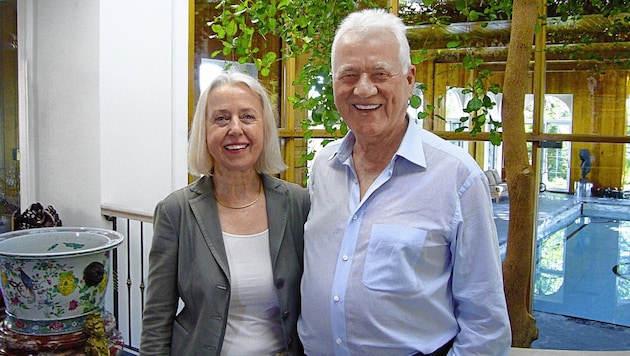Frank Stronach és felesége, Frieda Stronach 2022-ben. (Bild: Edda Graf)