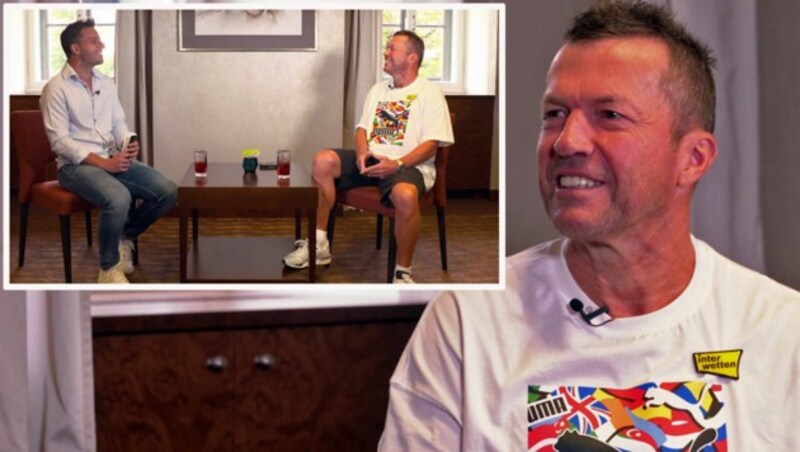 Lothar Matthäus im Interview mit krone.at-Sportchef Michael Fally (Bild: krone.at)