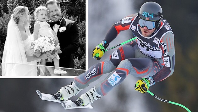 Kjetil Jansrud strahlt zusammen mit seiner Frau und Tochter. (Bild: GEPA, instagram.com/akilde)