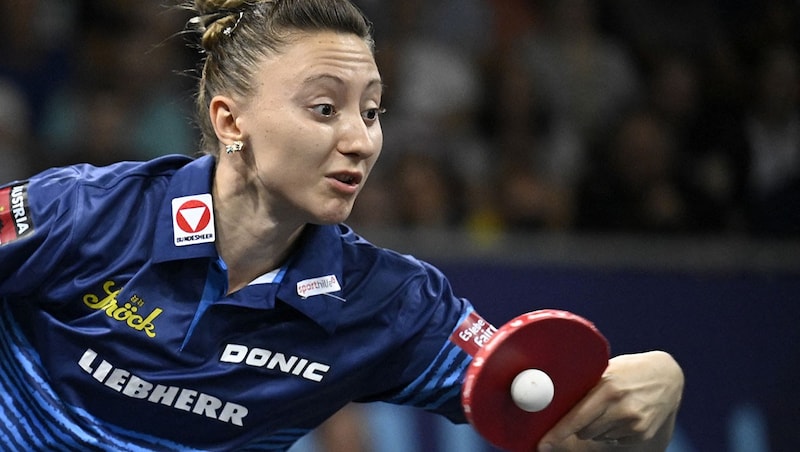 The reigning European champion Sofia Polcanova (Bild: APA/AFP/Tobias SCHWARZ)