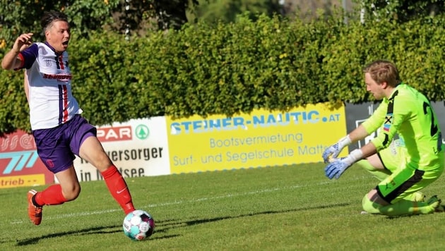 Mattsee-Doppelpacker Flo Neuhofer war am 7:2-Sieg federführend beteiligt. (Bild: Fussball-Impressionen vom Salzburger Unterhaus)