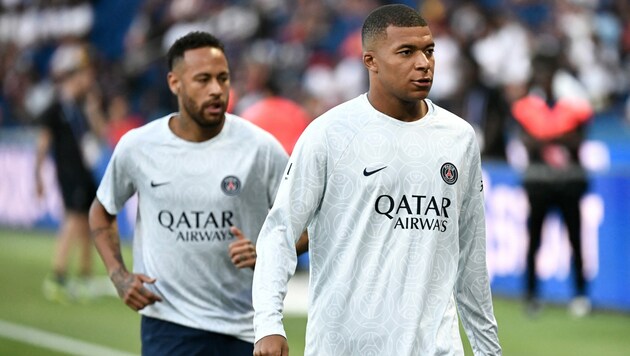 Neymar (l.) und Kylian Mbappe (r.) (Bild: AFP or licensors)