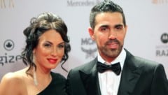 Bushido und seine Frau Anna-Maria (Bild: APA/AFP/DANIEL ROLAND)