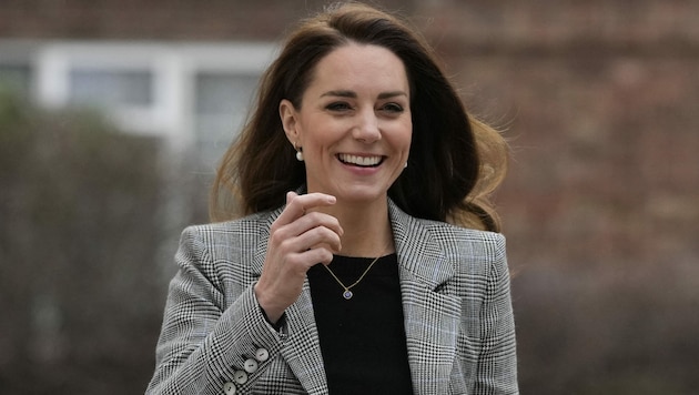Herzogin Kate ist seit 2011 die Ehefrau von Prinz William. Sie gilt als liebevolle Mama und große Stütze von Queen Elizabeth II. (Bild: AFP)