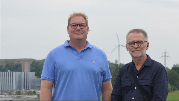 Üble Gerüche wegen St. Pöltner Deponie –Jürgen Komma und Wilhelm Maurer (Bild rechts) wollen jetzt mit dem Verein „Landeshauptstadt-Luft“ dagegen ankämpfen. (Bild: Verein Landeshauptstadt Luft)