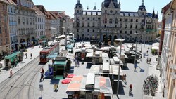 Der Hauptplatz in Graz (Bild: Christian Jauschowetz)