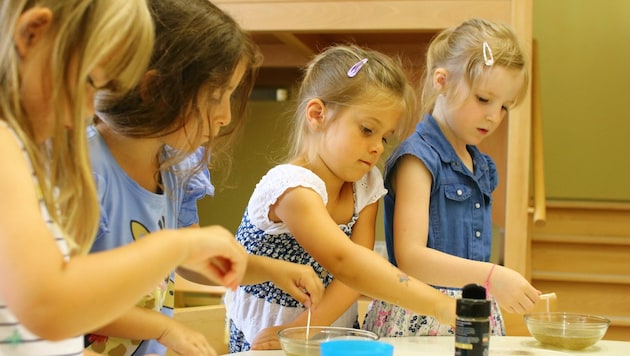 Spielen, lernen, forschen: Der Kindergarten ist sehr wichtig! (Bild: Caritas OÖ)