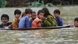 Rettungsaktion bei Hochwasser in Pakistan (Bild: AFP)