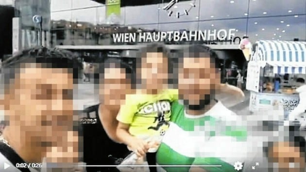Videos der Schlepper zeigen eine Familie, die erfolgreich durch die Bande illegal nach Österreich transportiert wurde. (Bild: zVg)