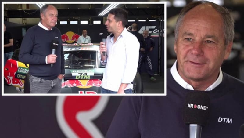 Gerhard Berger am Nürburgring im Gespräch mit Michael Fally (Bild: krone.at)