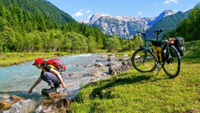 1200 Meter: In dieser Höhe findet sich die Ennsquelle in den Radstädter Tauern. Mit 254 Kilometern ist die Enns der längste Binnenfluss Österreichs. (Bild: Tom Lamm | ikarus.cc)