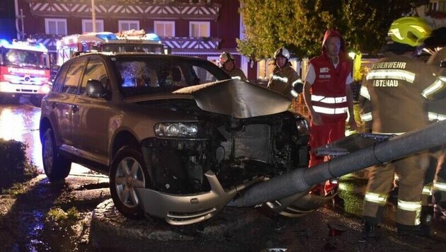 Verkehrsunfall in Abtenau (Bild: FF Abtenau)