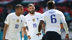 Kylian Mbappe, Karim Benzema und Paul Pogba (v.l.n.r.) (Bild: AFP and licensors)