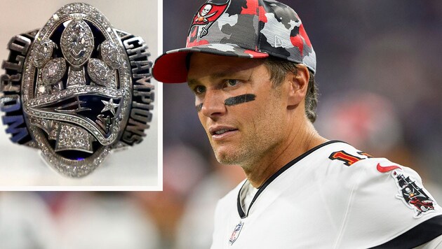 Ringe mit Brady-Gravur verkauft: Falscher NFL-Star in Haft (Bild: AP)