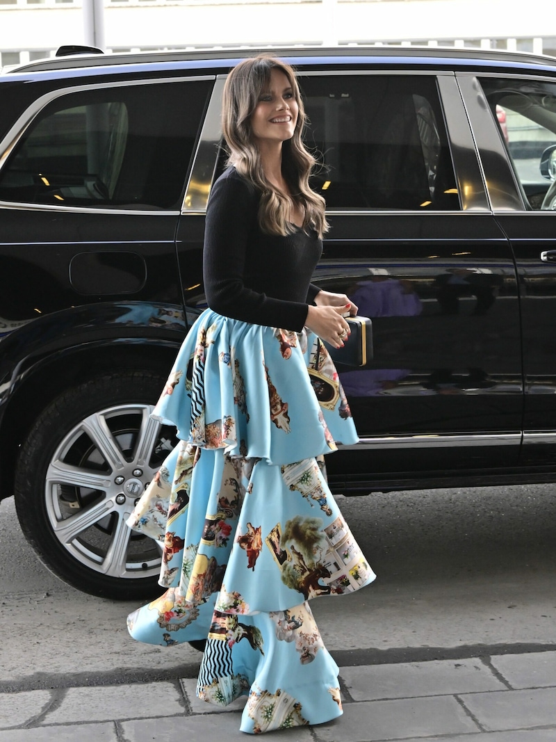 Prinzessin Sofia von Schweden auf dem Weg zum Funkisfestivalen 2022 (Bild: Jonas Ekströmer / TT News Agency / picturedesk.com)