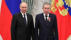 Rawil Maganow mit dem russischen Präsidenten Wladimir Putin (Bild: Lukoil)