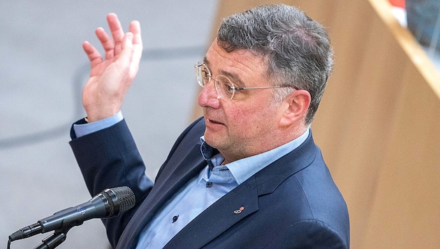 SPÖ European spokesperson Jörg Leichtfried sharply criticized the FPÖ's anti-EU stance. (Bild: APA/GEORG HOCHMUTH)