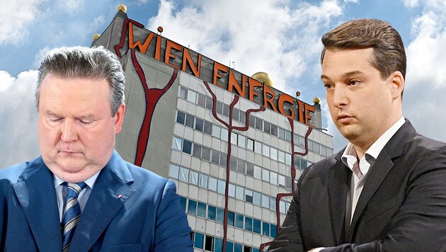 Wiens FPÖ-Chef Dominik Nepp schießt sich auf Bürgermeister Michael Ludwig (SPÖ) ein (Bild: Krone KREATIV, APA)