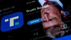 3,2 Millionen Mal soll "Truth Social" bisher aus den App Stores heruntergeladen worden sein. (Bild: APA/AFP/Stefani Reynolds)