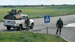 Russische Soldaten in Cherson (Bild: APA/AFP/Olga MALTSEVA)