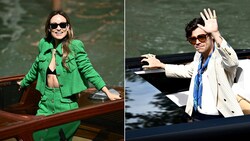 Olivia Wilde und Harry Styles bei der - getrennten - Ankunft am Lido von Venedig. (Bild: AFP)