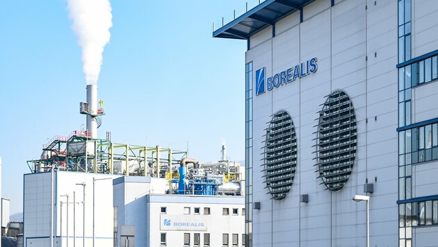 Auch das Borealis-Werk in Linz bekommt die Folgen der hohen Gaskosten zu spüren. (Bild: Alexander Schwarzl)