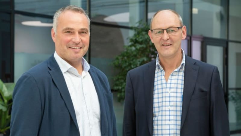 Gerd Jonak (links) und Georg Schuler sind die Sprecher der Tiroler Bäcker bzw. Metzger in der Tiroler Wirtschaftskammer (Bild: Die Fotografen)