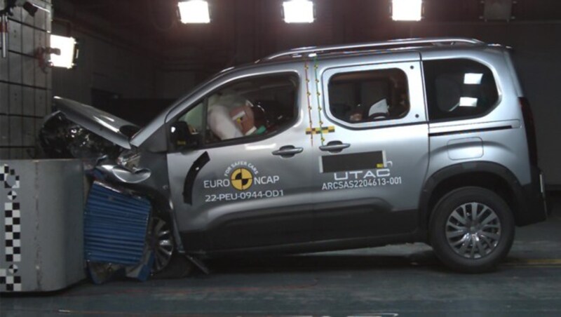 Peugeot eRifter (Bild: ÖAMTC/EuroNCAP)