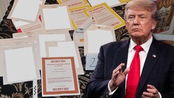 Ermittler konnten in Trumps Anwesen brisante Dokumente sicherstellen. (Bild: AFP/US Department of Justice, Krone KREATIV)