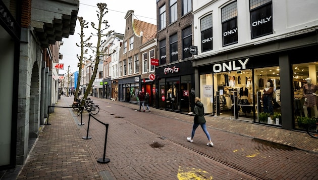 Die Fußgängerzone von Haarlem (Bild: AFP)