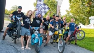 Insgesamt 120 Mopedfans machten heuer bei der Reise quer durch Südosteuropa mit. Nach acht Tagen ...
